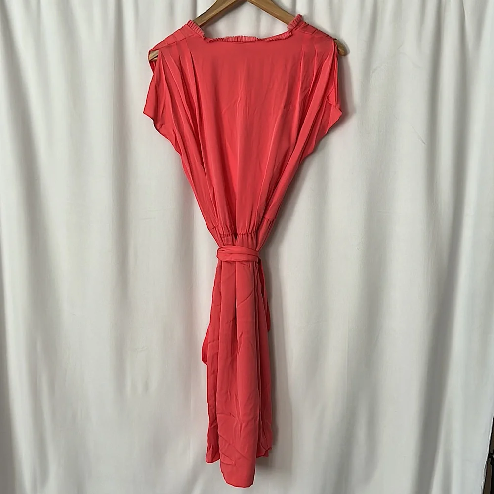 Diane Von Furstenberg NWT Mateo Pink Nectar Silk Dress **Size 6** 🌸🌸 - Picture 6 of 8
